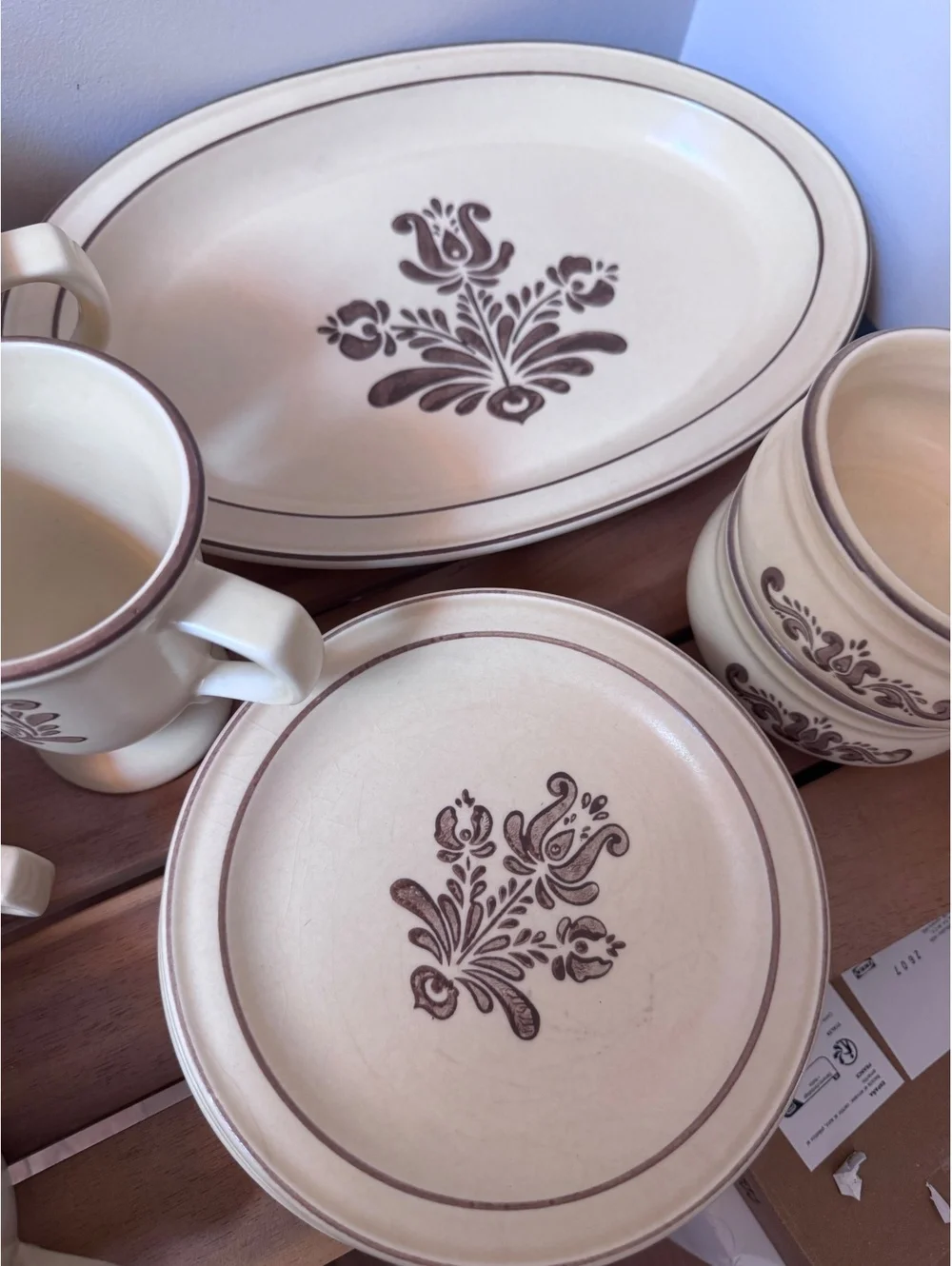 Vintage Pfaltzgraff Village 1970s Dinnerware – Large Lot – Retired Pattern
